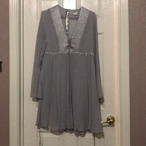 Stunning, flowy gray/silver dress by Ghost